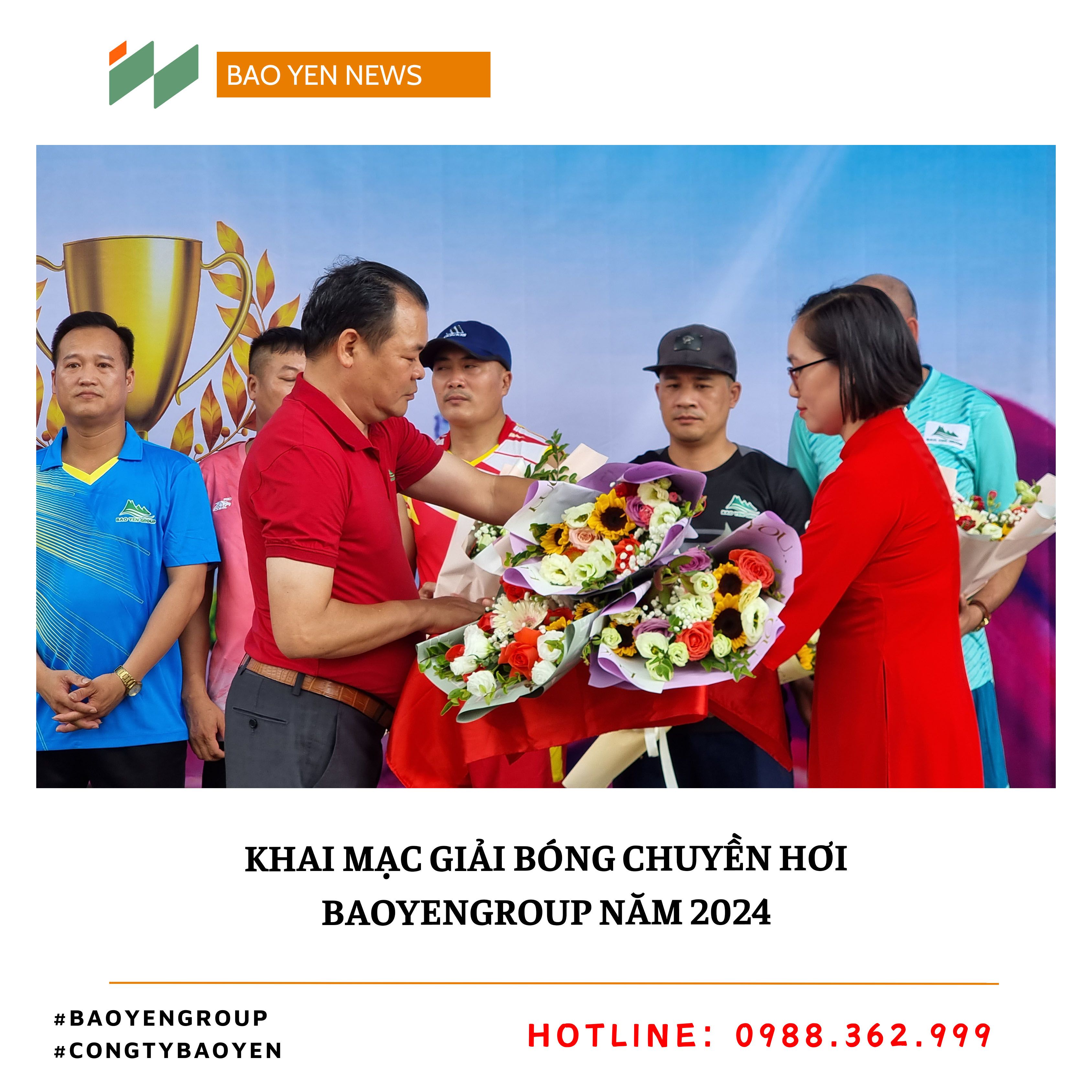 Lễ Khai Mạc Giải Bóng Chuyền Hơi BaoYenGroup 2024